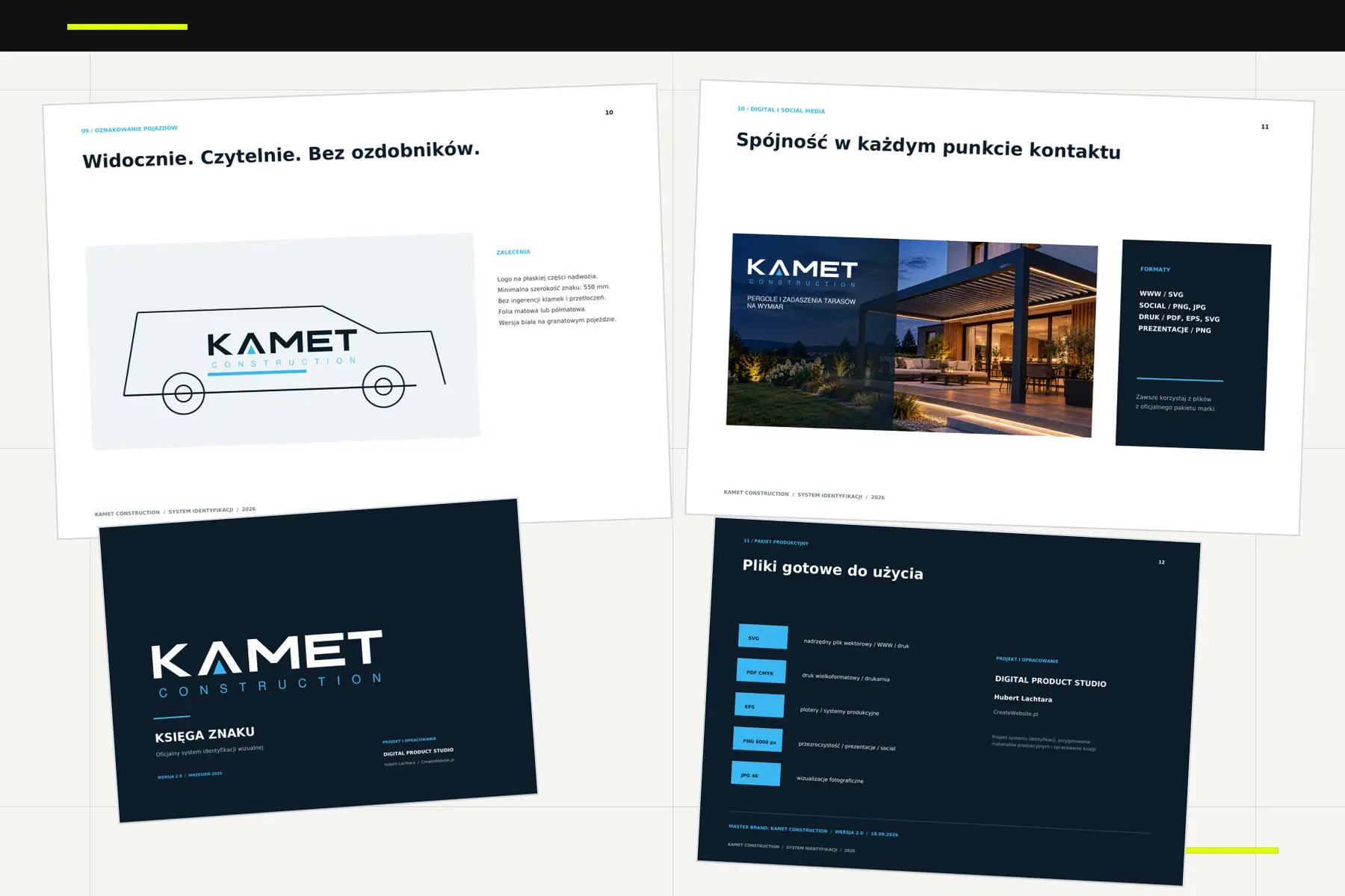 Branding KAMET Construction: jak spójna marka buduje rozpoznawalność