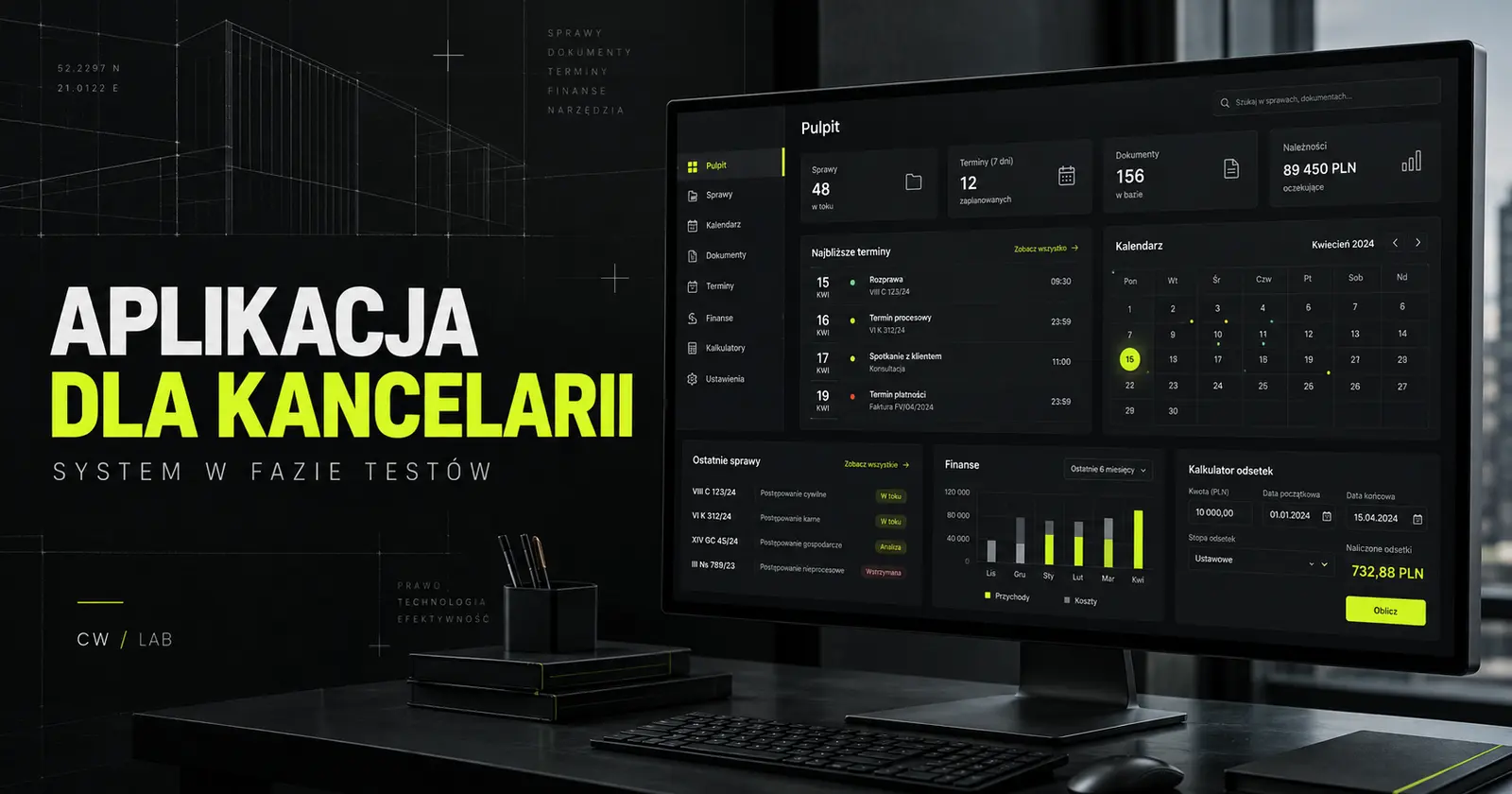Aplikacja dla kancelarii prawnej: jak projektujemy cyfrowy system pracy